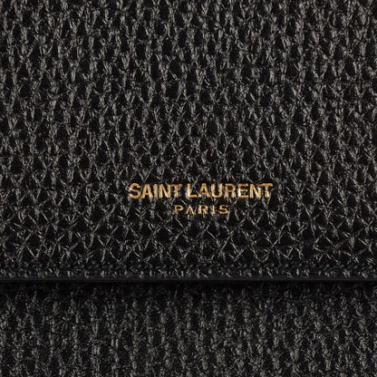 Saint Laurent Grained Calfskin Medium Moujik Top Handle Bag Black 11 of 11