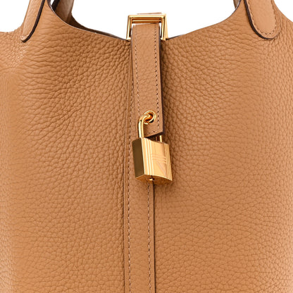 Hermes Taurillon Clemence Picotin Lock 18 PM Biscuit 8 of 11