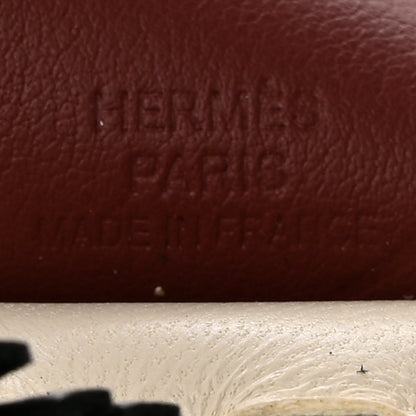 Hermes Milo Lambskin Grigri Rodeo Pegase Horse Bag Charm PM Nata Rouge H Black 4 of 5