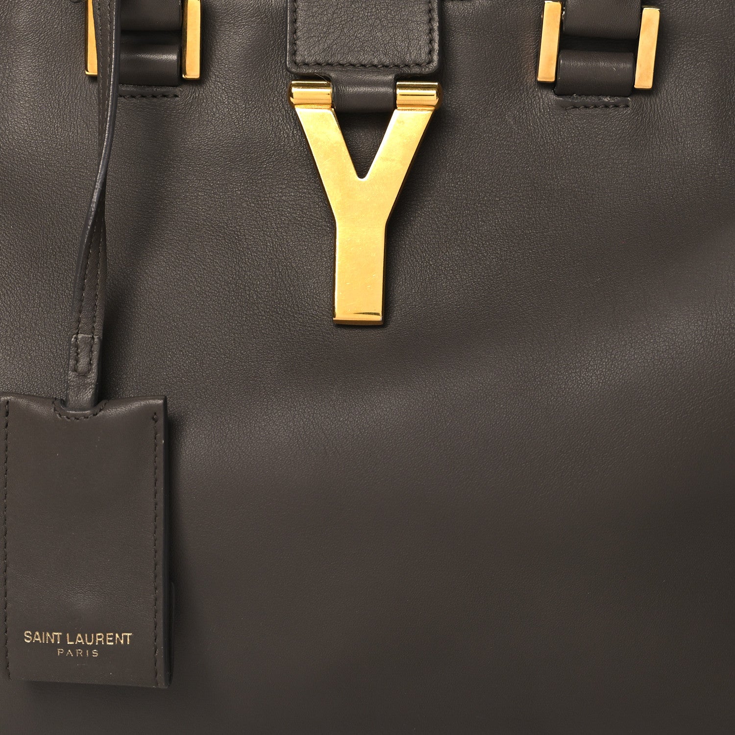 Saint Laurent Calfskin Small Classic Y Cabas Grey 7 of 14