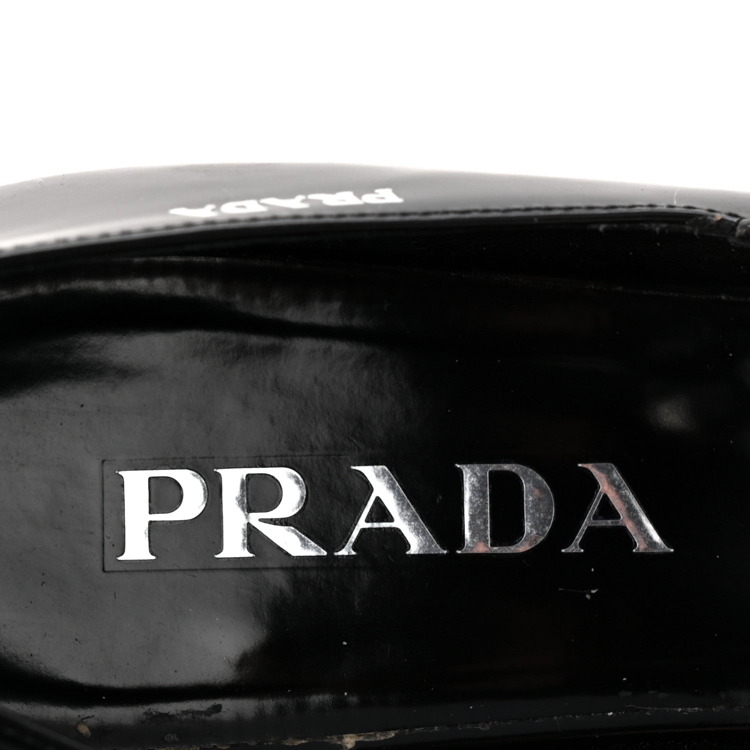 Prada Spazzolato Mary Jane 45mm Pumps 37 Black 8 of 9