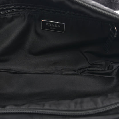 Prada Tessuto Nylon Double Pocket Belt Bag Black 5 of 9