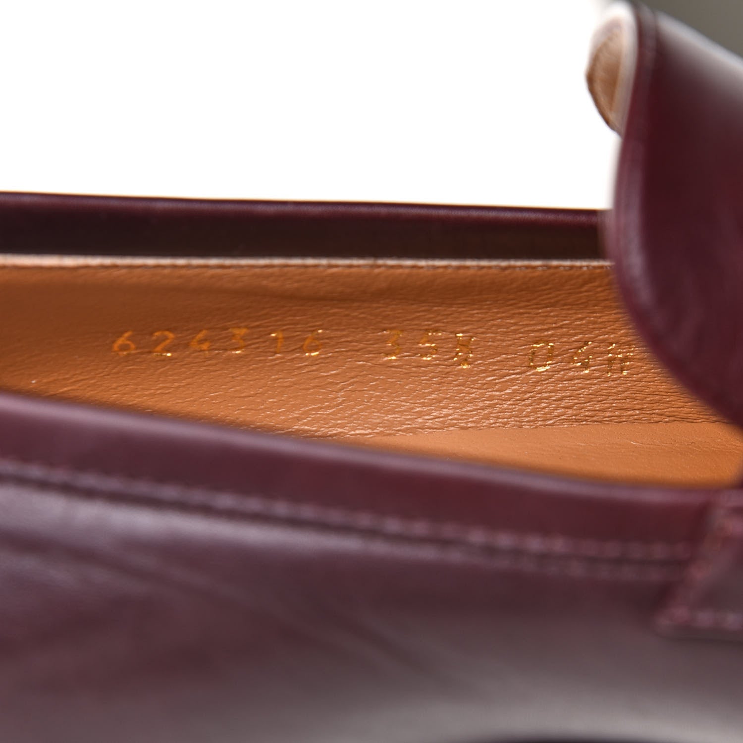 Gucci Calfskin Web Interlocking G Tassel Loafers 35.5 Ruby Bordeaux 9 of 12
