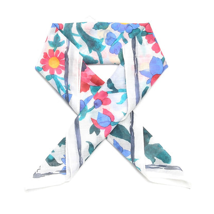 Chanel Cotton Camellia Square Scarf Multicolor 1 of 7
