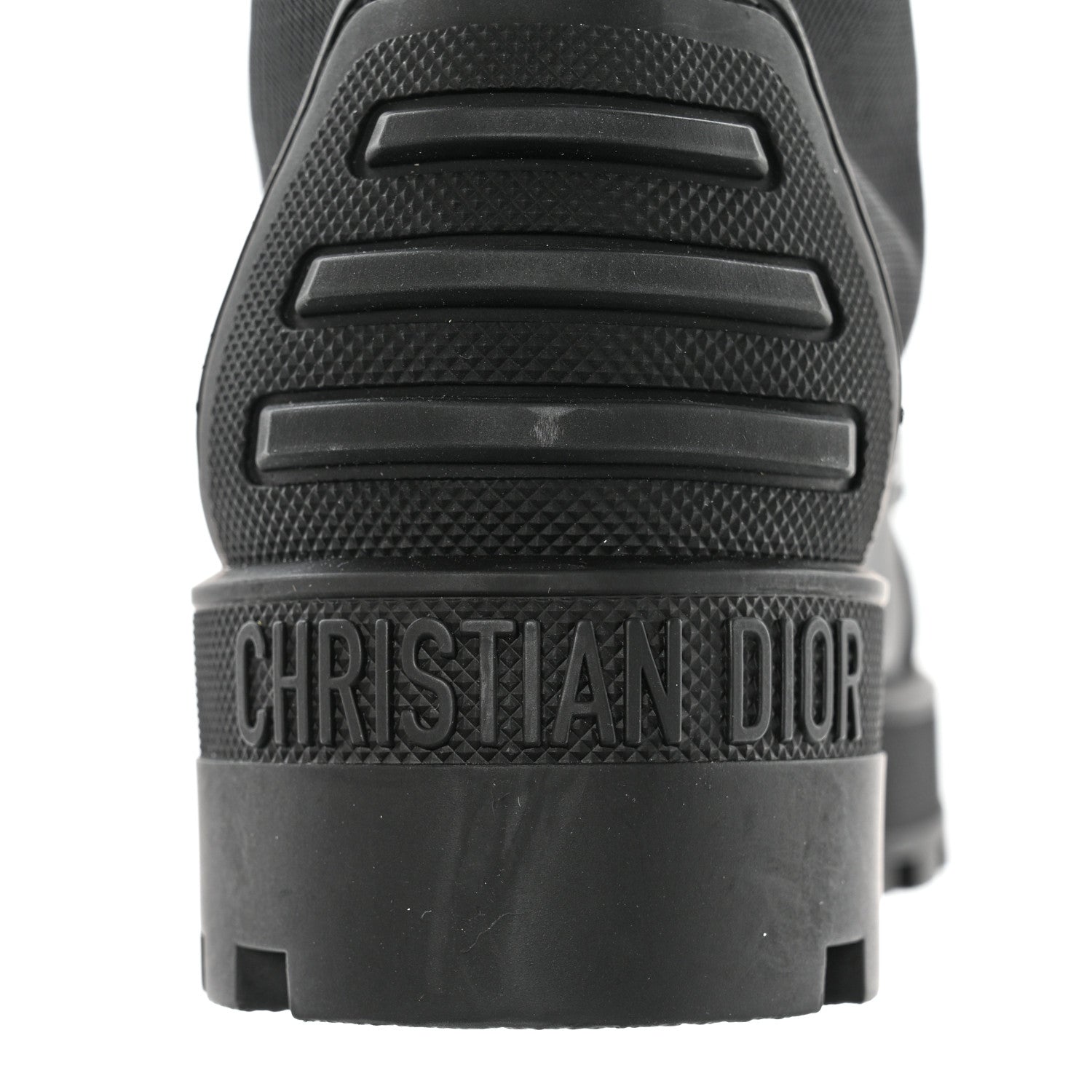 Christian Dior Calfskin Technical Fabric D-Major Ankle Boots 36 Black White 10 of 11