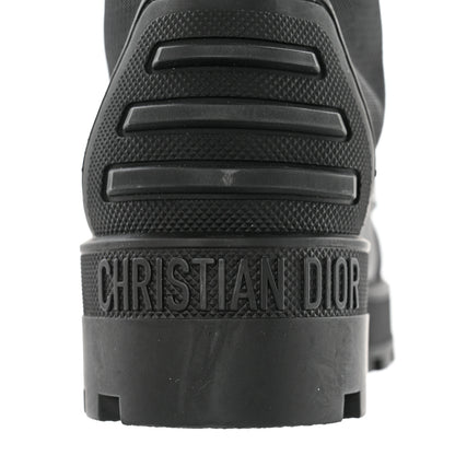 Christian Dior Calfskin Technical Fabric D-Major Ankle Boots 36 Black White 10 of 11