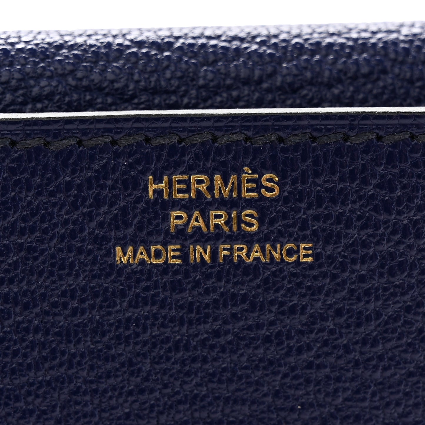 Chevre Mysore Mini Clic Card Holder Bleu Saphir