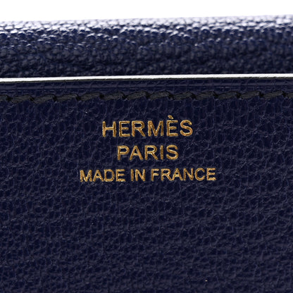 Hermes Chevre Mysore Mini Clic Card Holder Bleu Saphir 6 of 8