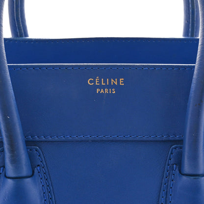 Celine Smooth Calfskin Mini Luggage Royal Blue 6 of 12