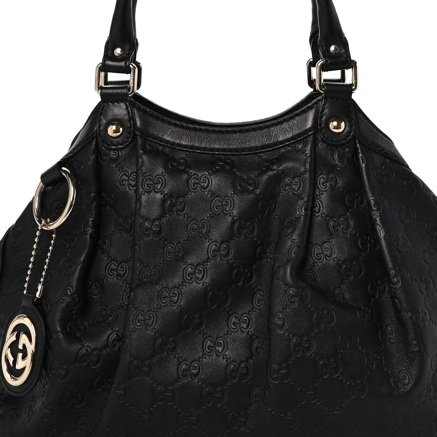 Guccissima Medium Sukey Tote Black