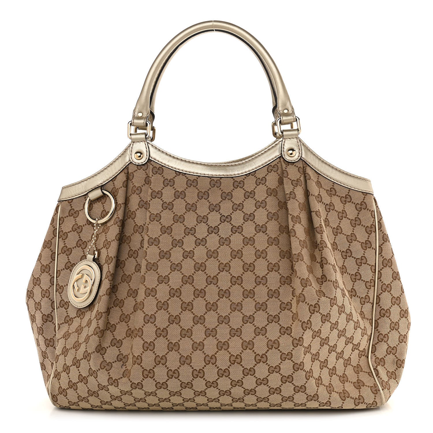 Gucci Monogram Large Sukey Tote Champagne 1 of 10