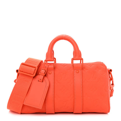 Louis Vuitton Monogram Taurillon Keepall Bandouliere 25 Orange 1 of 7