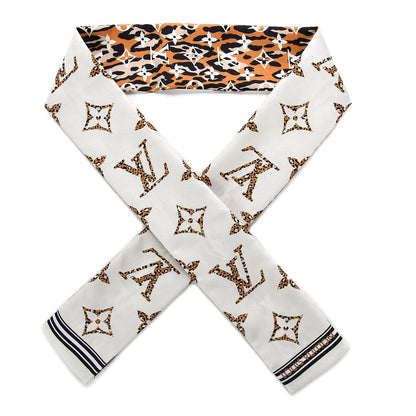 Louis Vuitton Silk Monogram Giant Jungle Bandeau Ivory 1 of 4