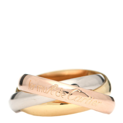 Cartier 18K Pink Yellow White Gold Classic Les Must De Cartier Trinity Ring 51 5.75 1 of 4