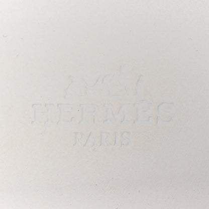Hermes Box Calfskin Oran Sandals 38 White 9 of 11