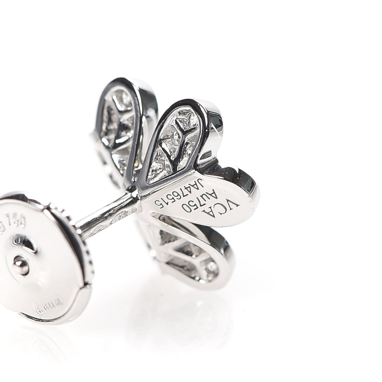 18K White Gold Diamond Mini Frivole Pave Earrings
