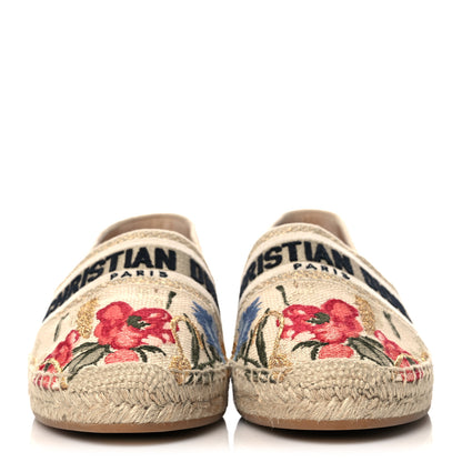 Christian Dior Canvas Embroidered Granville Espadrille 41 Multicolor 2 of 9