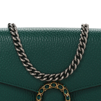 Gucci Calfskin Mini Dionysus Chain Wallet Emerald 8 of 11
