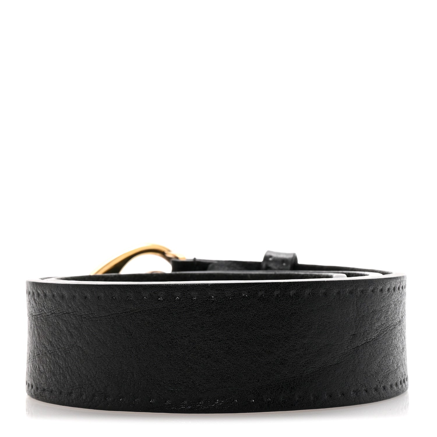 Gucci Faded Calfskin Double G Belt 80 32 Black 2 of 5