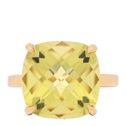 Tiffany 18K Yellow Gold Lemon Citrine Sparklers Cocktail Ring 54 7 1 of 5