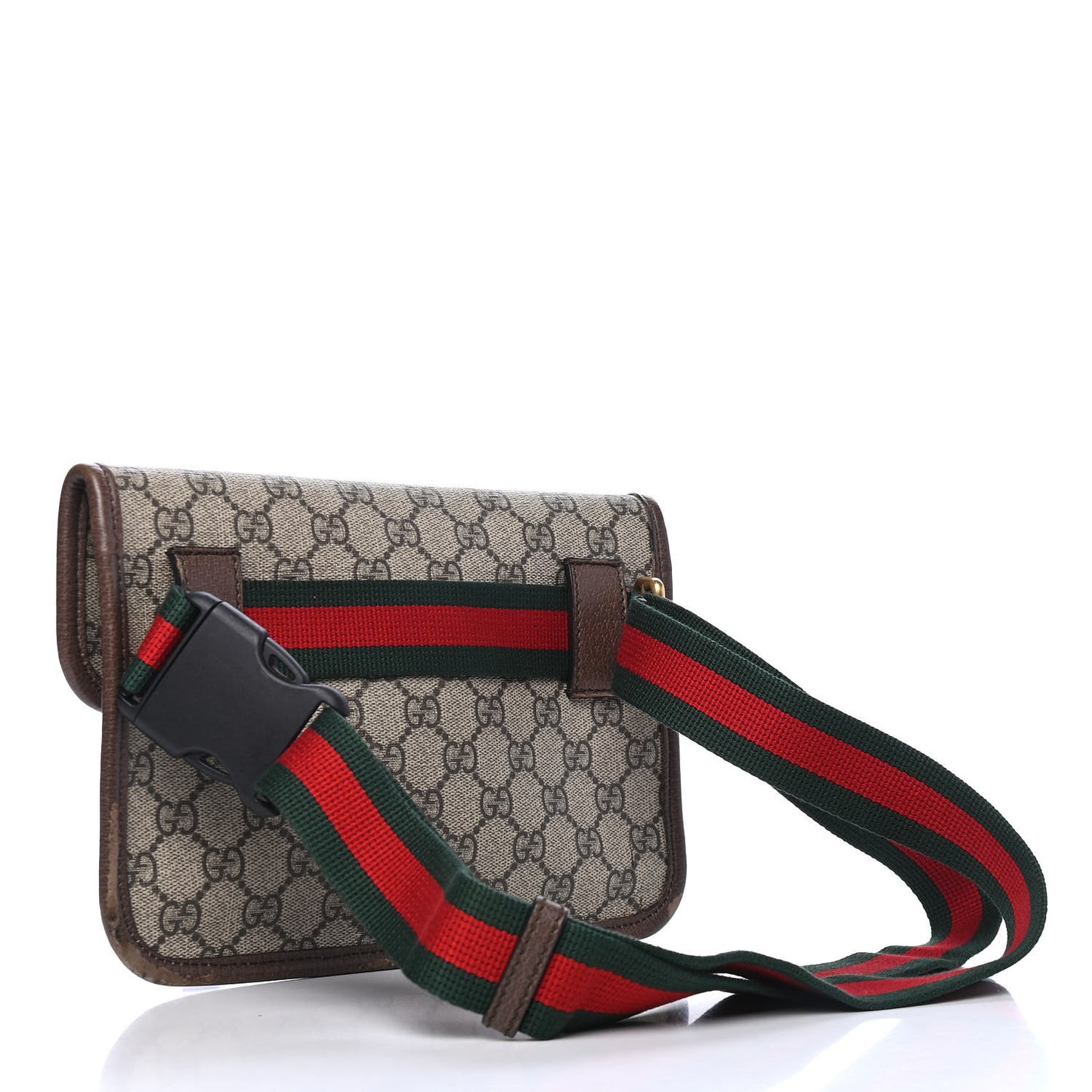 GG Supreme Monogram Neo Vintage Web Belt Bag Brown
