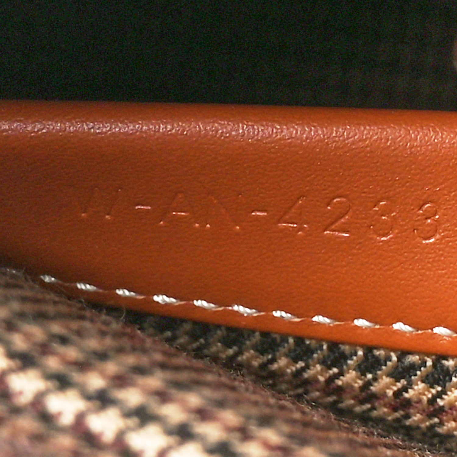 Celine Textile Calfskin Pied De Poule Print Triomphe Striped Small Cabas Thais Multicolor 8 of 12