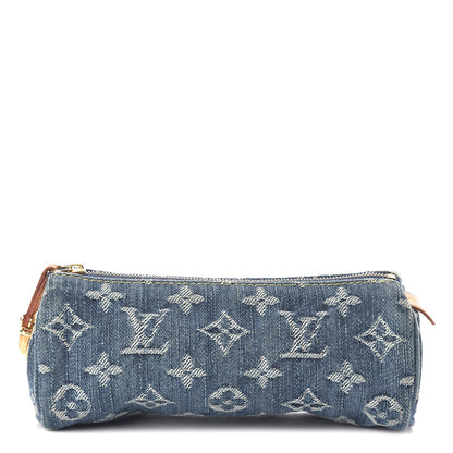 Louis Vuitton Denim Speedy GM Pochette Case 1 of 6