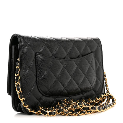 Chanel Caviar Quilted Wallet On Chain WOC Black 3 of 11