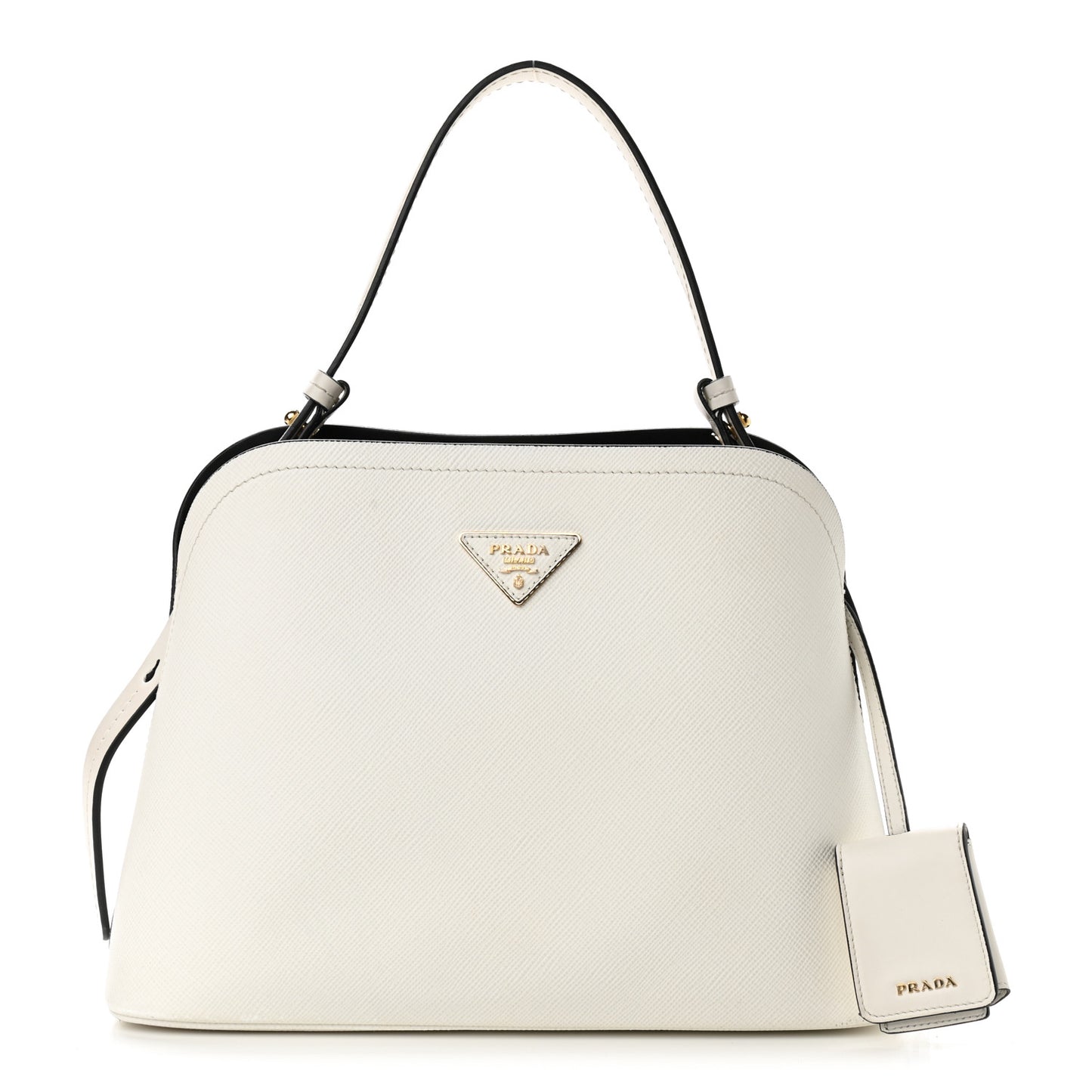 Saffiano Cuir Medium Matinee Tote Cloudy Grey