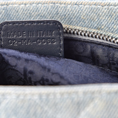 Christian Dior Denim Cannage Medium Lady Dior Blue 7 of 15