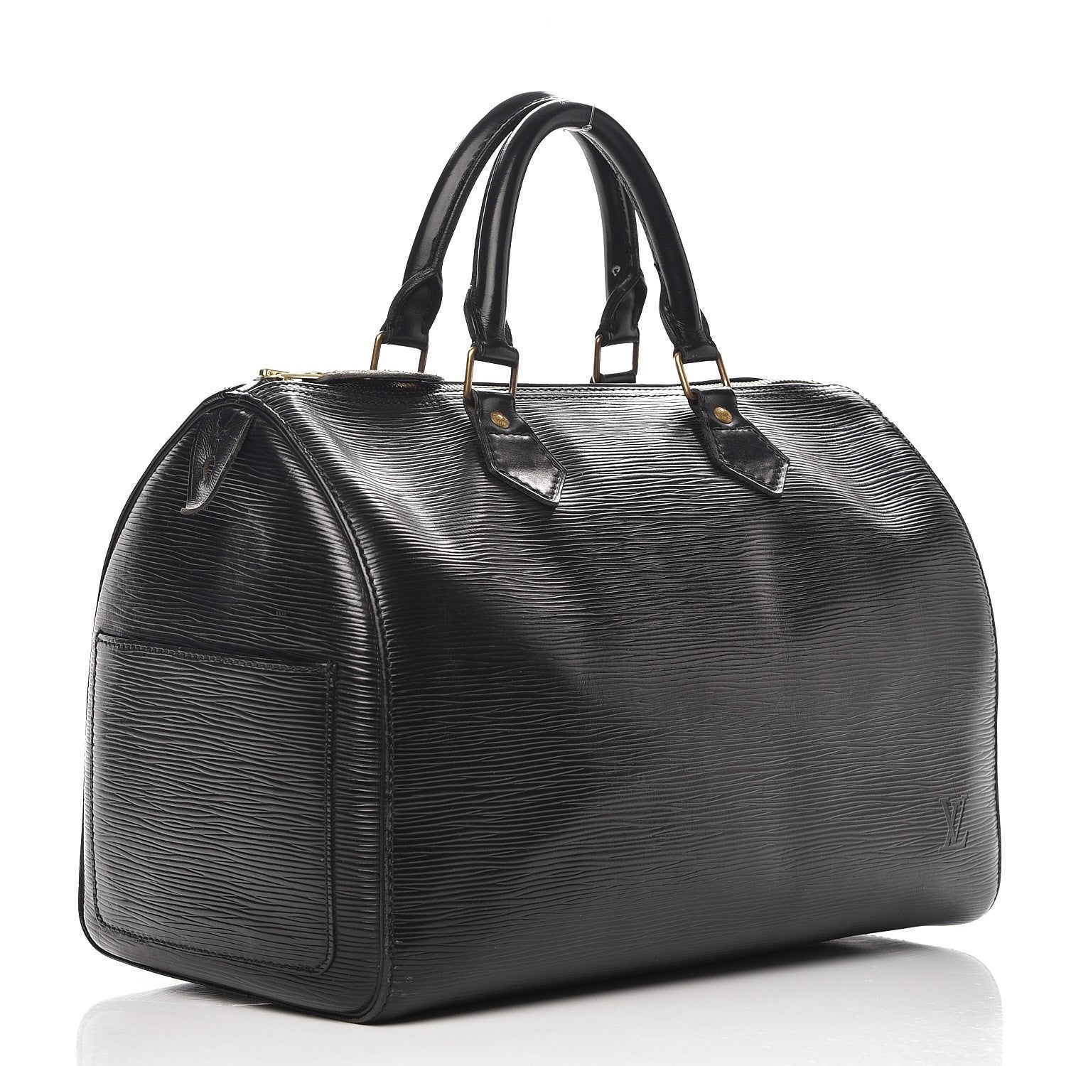 Louis Vuitton Epi Speedy 30 Black 4 of 15