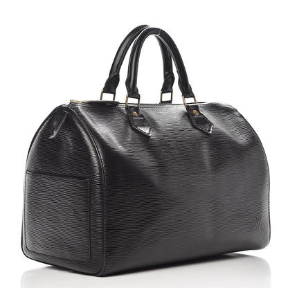 Louis Vuitton Epi Speedy 30 Black 4 of 15