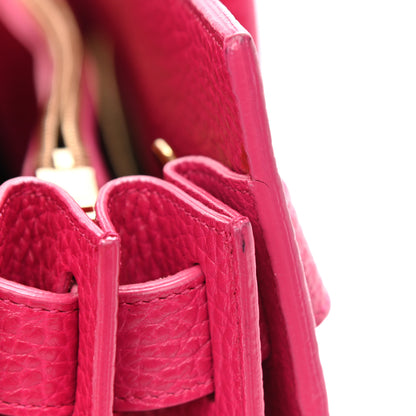 Saint Laurent Grained Calfskin Small Sac De Jour Lipstick Pink 10 of 12