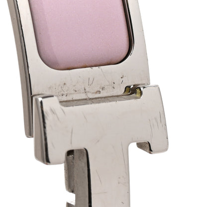 Hermes Enamel Narrow Clic Clac H Bracelet PM Rose Dragee 5 of 5