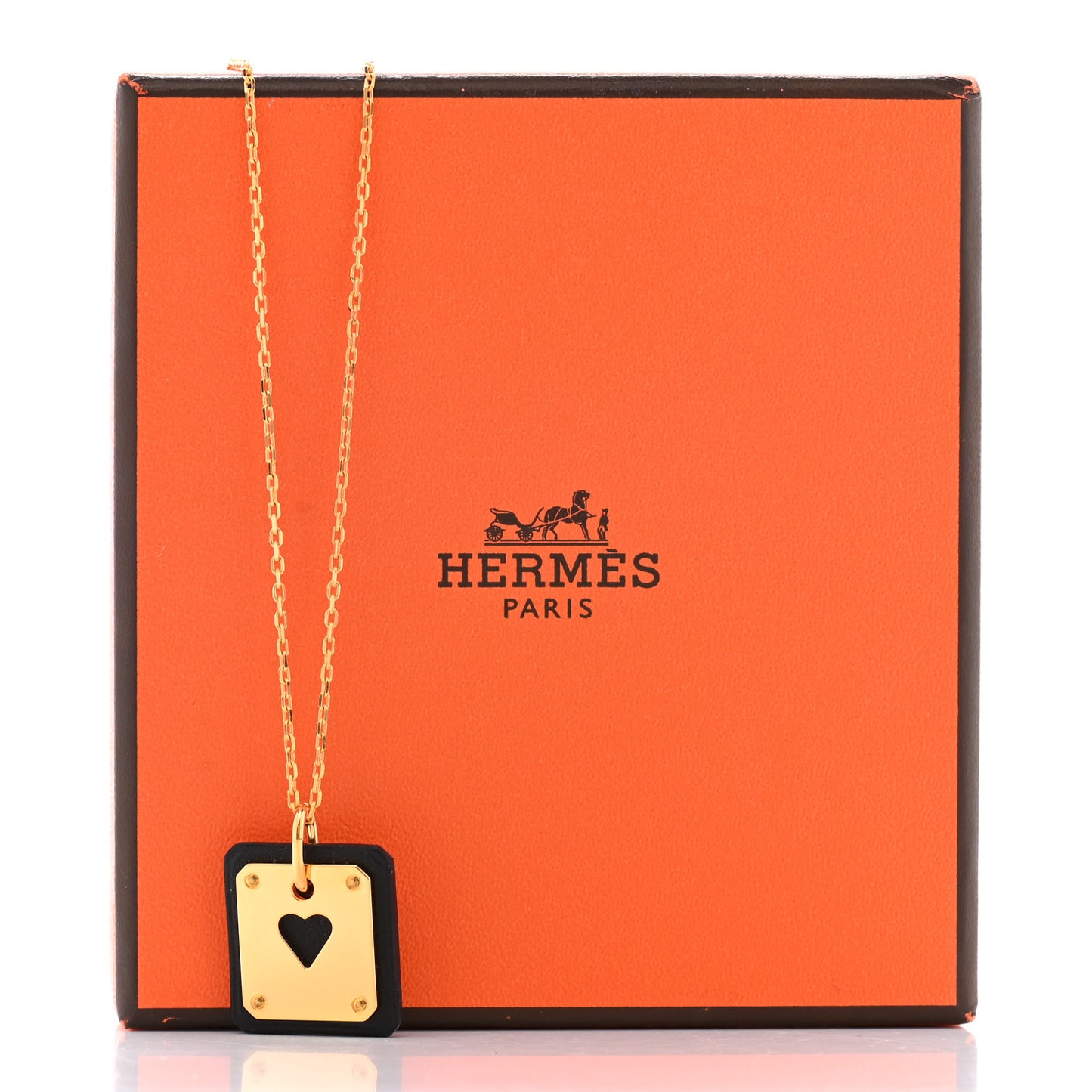 Gold Plated Swift As De Coeur Necklace Black