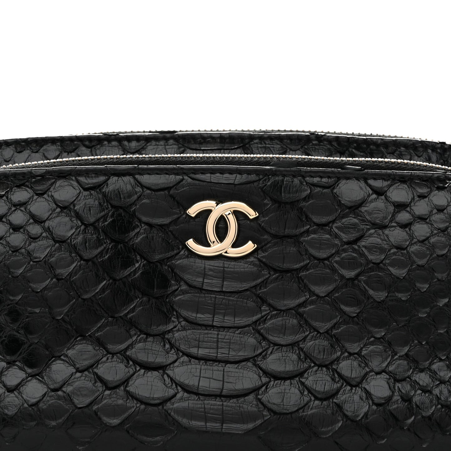 Snakeskin Waist Bag Black