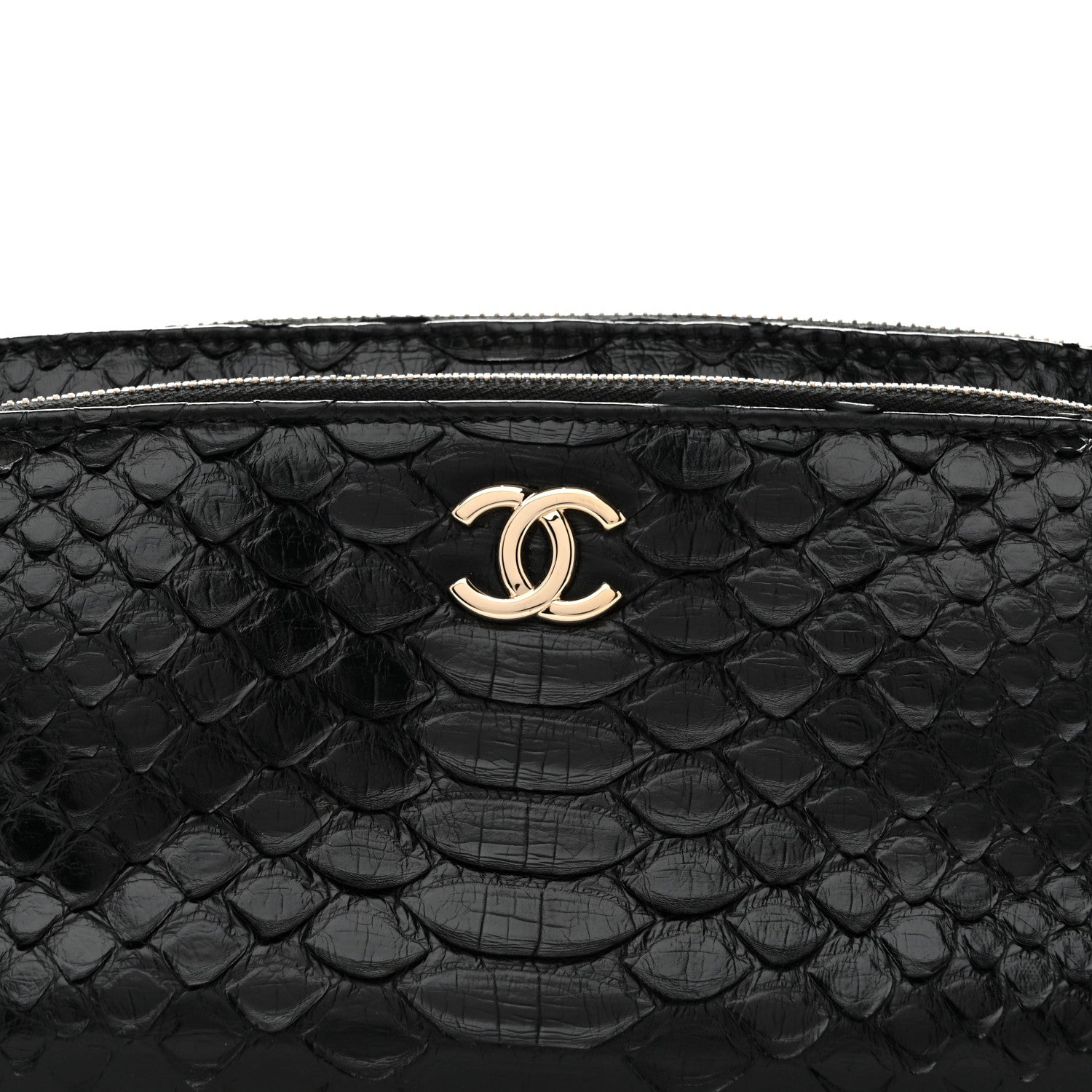 Chanel Snakeskin Waist Bag Black 8 of 15