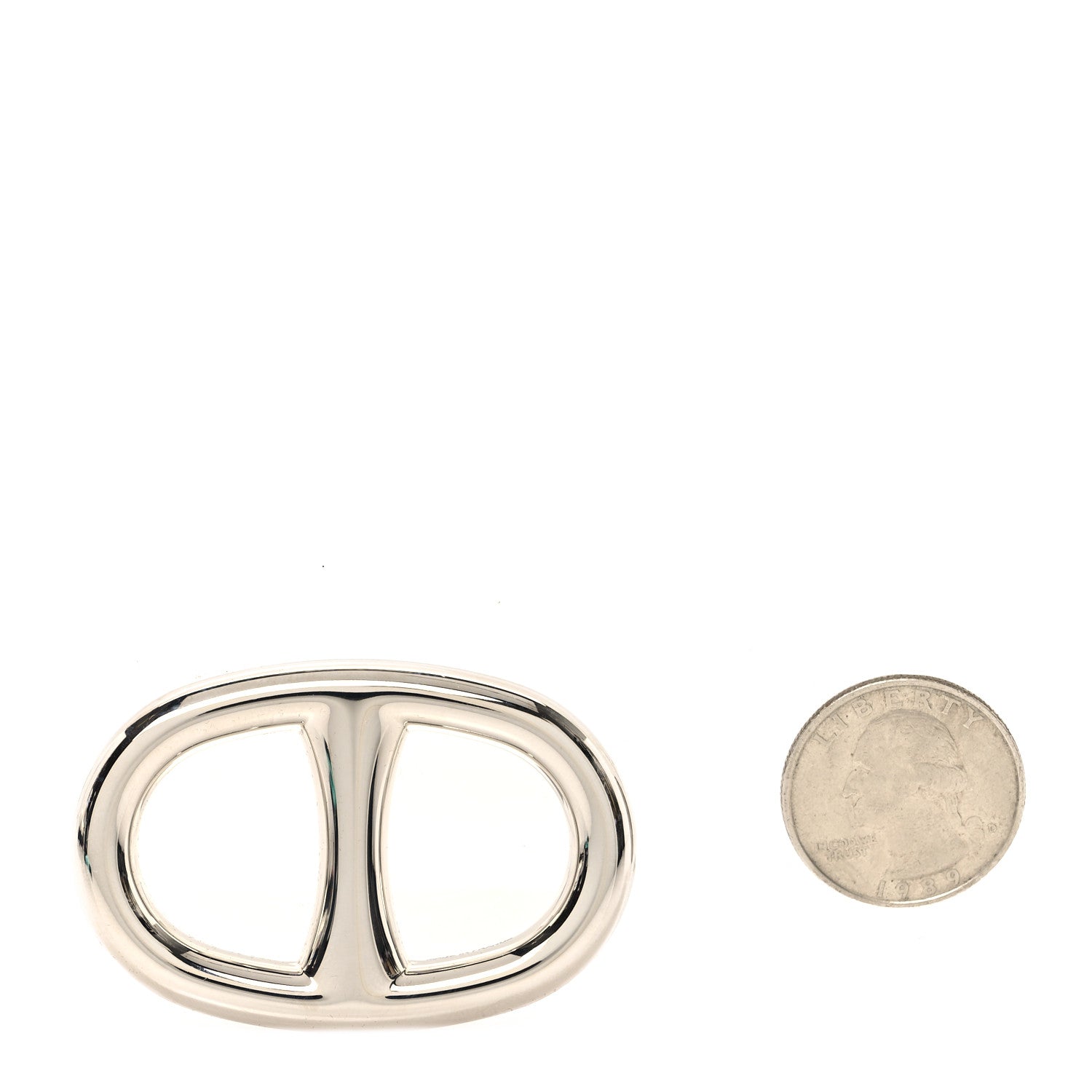 Hermes Palladium Chaine D'Ancre Scarf Ring 2 of 5