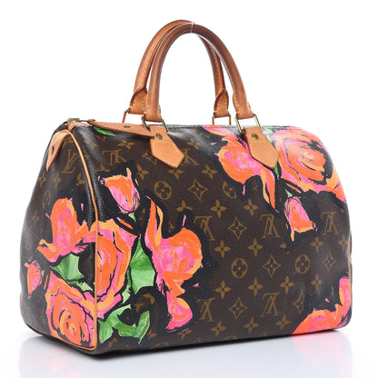 Louis Vuitton Monogram Roses Speedy 30 3 of 16