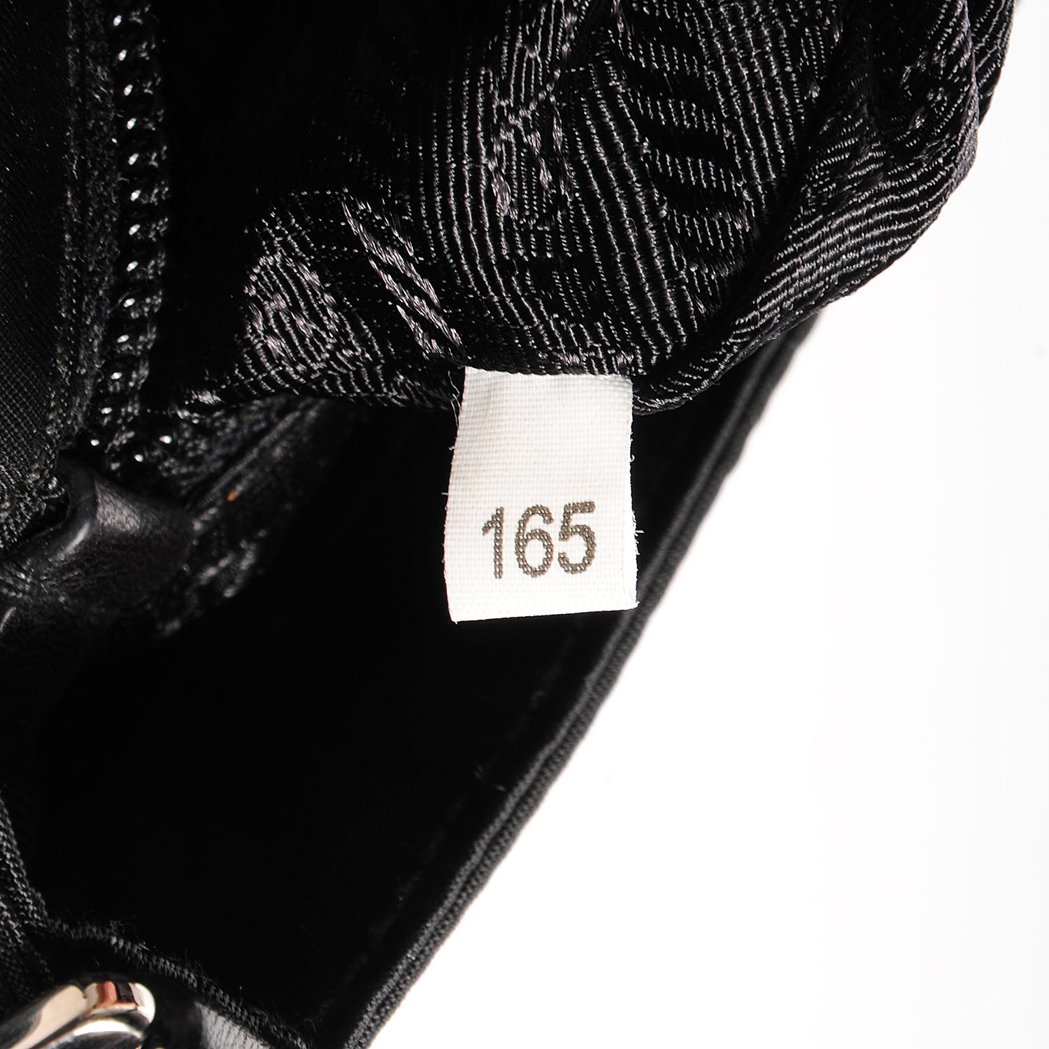 Prada Lambskin Tessuto Nylon Tassel Shoulder Bag Black 6 of 10