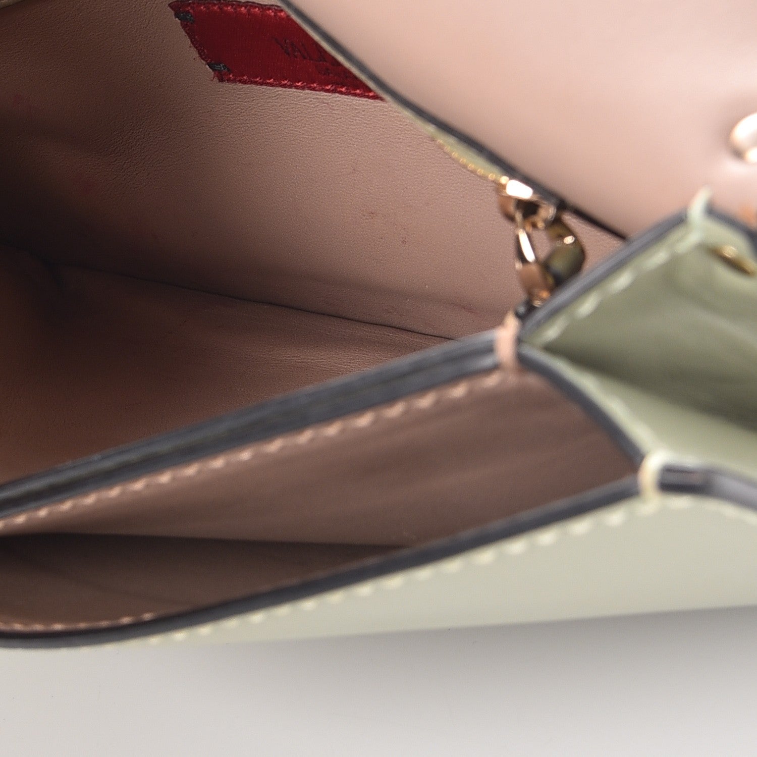 Valentino Garavani Nappa Rockstud Wristlet Clutch Green Tea Sorbet 12 of 12