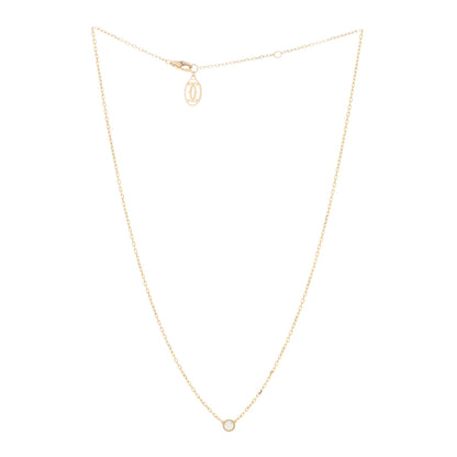 Cartier 18K Yellow Gold Diamond SM D'Amour Pendant Necklace 3 of 5