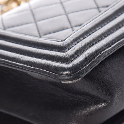 Chanel Lambskin Quilted Small Boy Flap Black 16 of 18