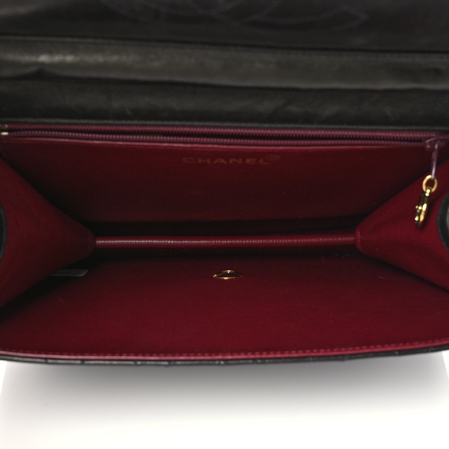 Lambskin Quilted Small Single Flap Black