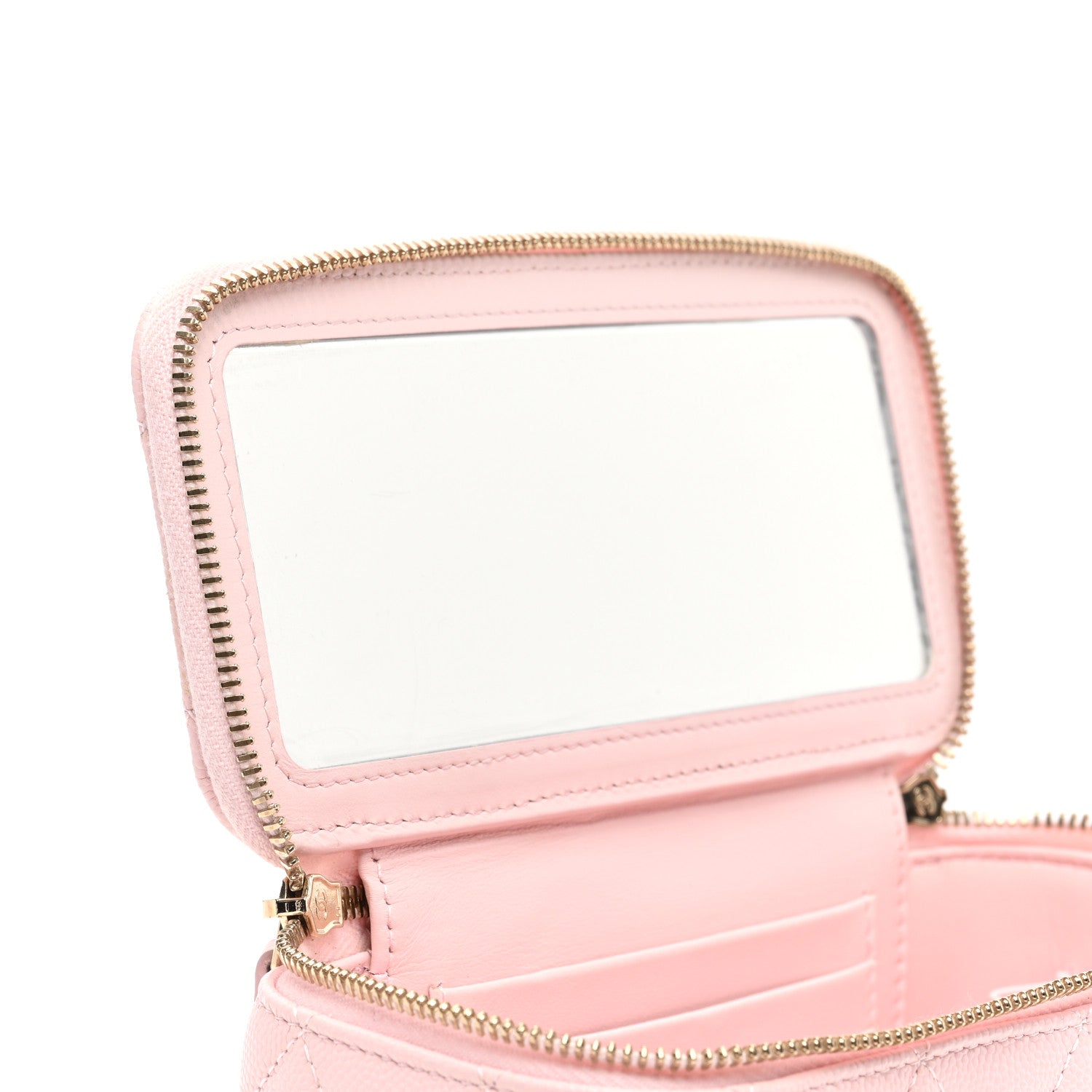 Chanel Caviar Quilted Small Vanity Case With Chain Light Pink 8 of 12