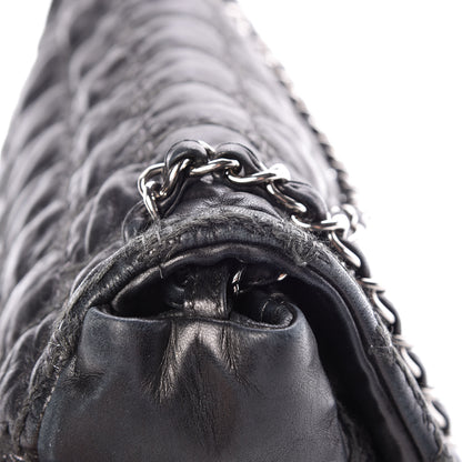 Chanel Lambskin Tweed Double Stitch Flap Black 21 of 21