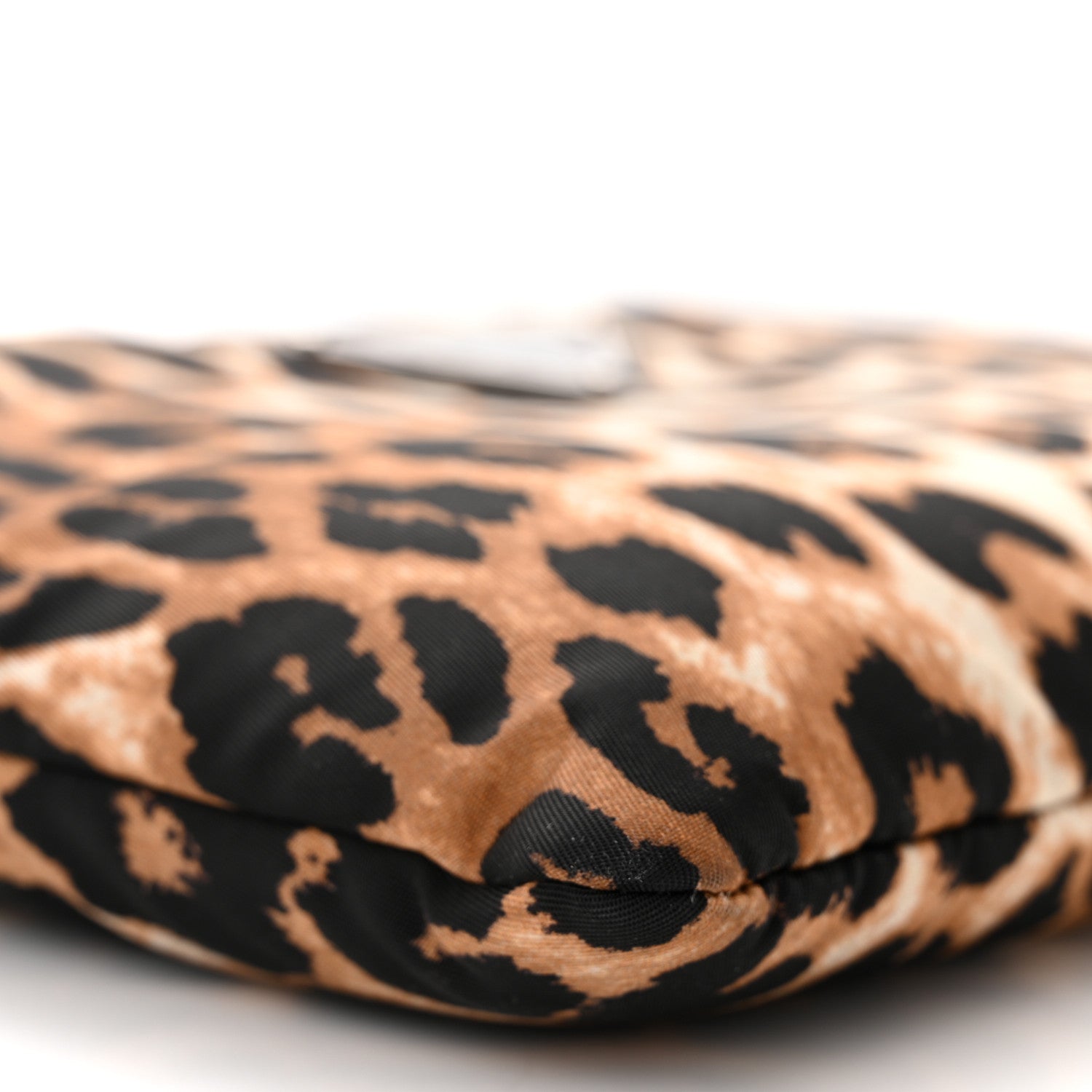 Prada Tessuto Soft Nylon Leopard Print Crossbody Avorio 9 of 10