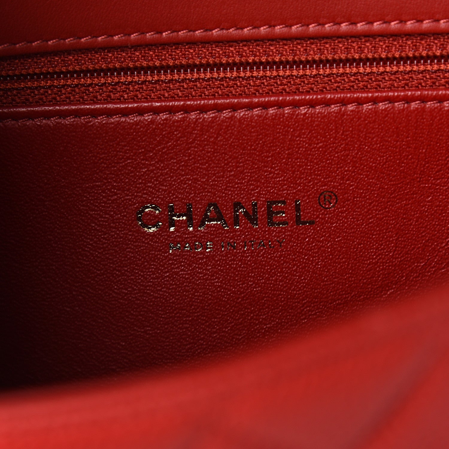 Chanel Caviar Quilted Small CC Filigree Flap Red 5 of 9