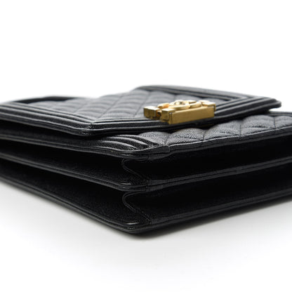 Chanel Caviar Quilted North South Boy Flap Black 6 of 10