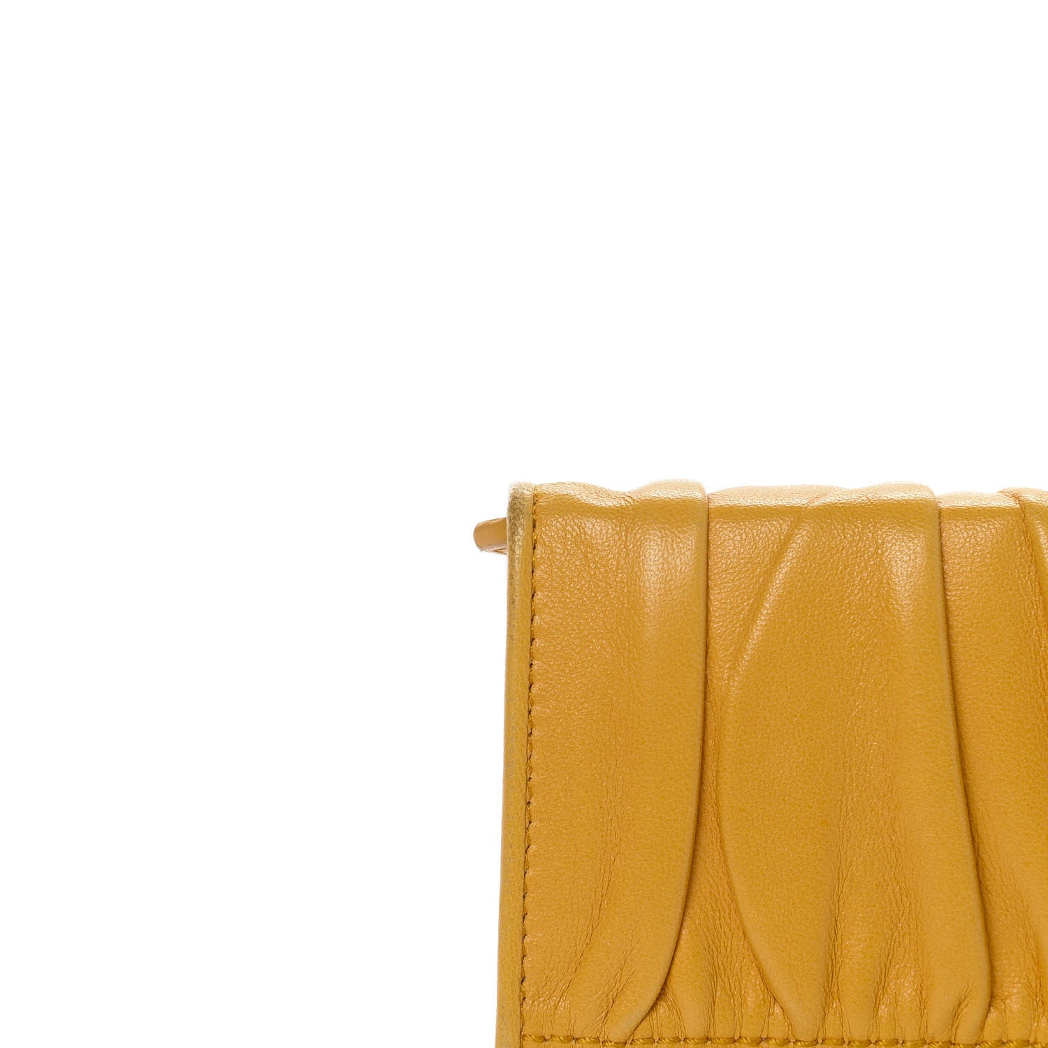 Prada Nappa Gaufre Continental Wallet Ginestra 10 of 16